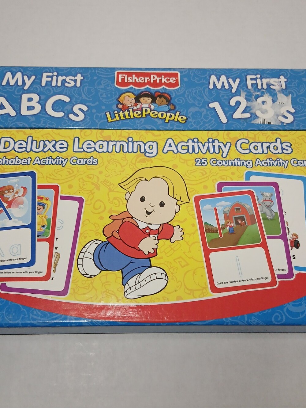 Fisher-Price Little People My First ABC Wipe-Off Flash Cards Learn to Write NEW